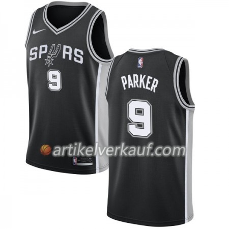 NBA San Antonio Spurs Trikot Tony Parker 9 Nike 2017-18 Schwarz Swingman - Herren